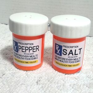 RX Bottles Salt & Pepper Shakers